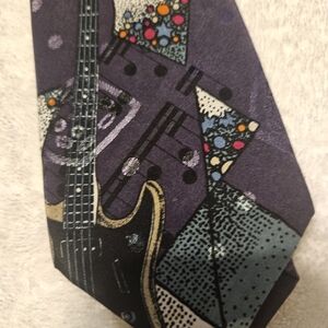 Guitar Pattern Tie By Francois